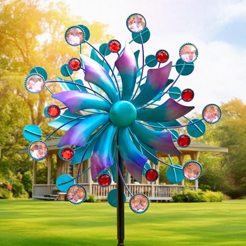 Solar Wind Spinner for Yard and Garden