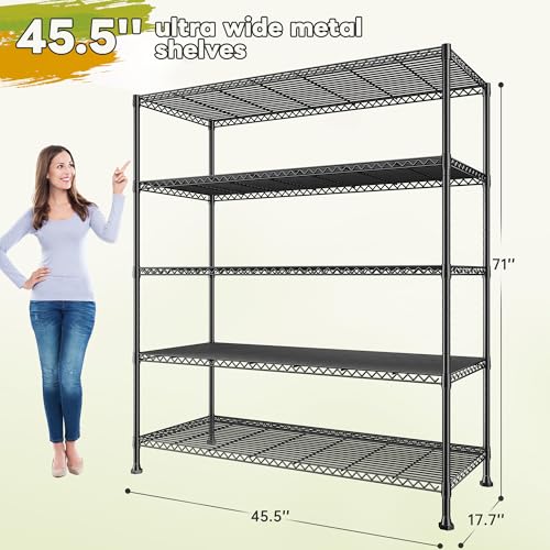 Heavy Duty 5 Tier Storage Shelves