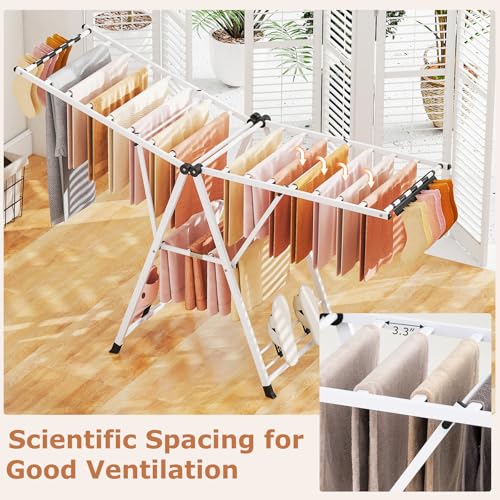 Foldable Metal Clothes Drying Rack