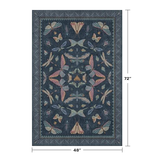 Blue Rugs for Bedroom (24 Sq Ft)