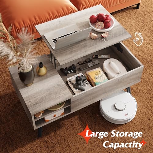 Lift Top Coffee Table with Hidden Storage