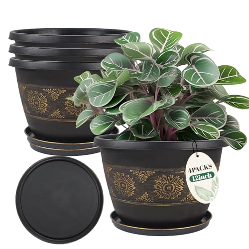 12 Inch Plant Pots (4 Count)