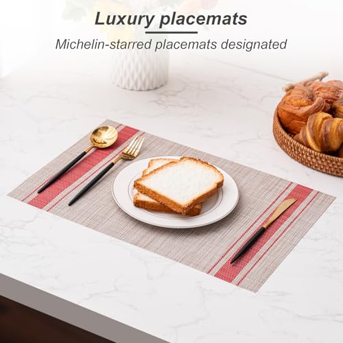 Placemats Set of 4 Washable Indoor (4 Count)