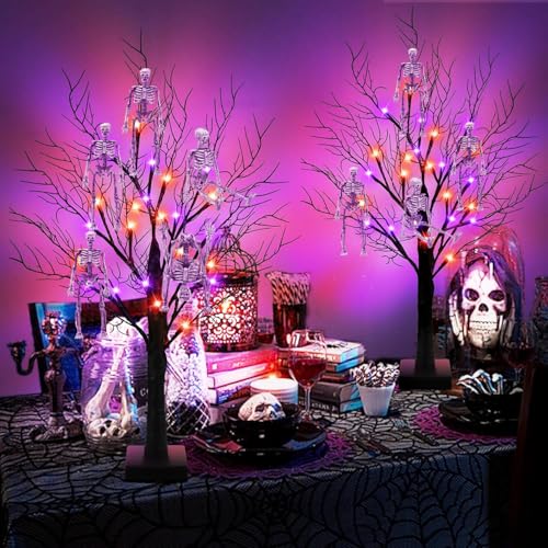 16Pcs 6" Halloween Mini Plastic Skeleton Figurines Decorations Set (16 Count)