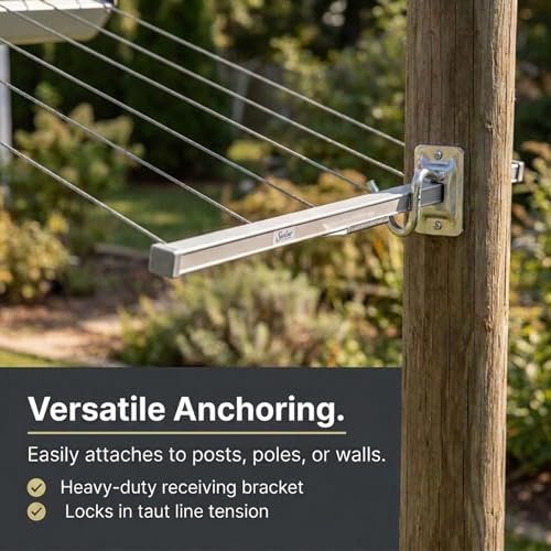 Steel and Aluminum 5‑Line Retractable Wall‑Mounted Dryer Slim Space‑Saving Laundry Rack