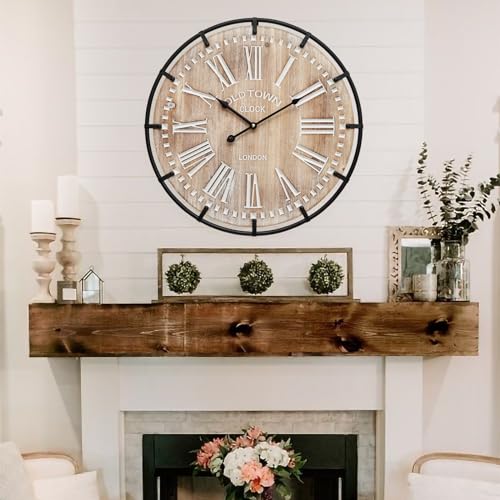 20 Inch Large Farmhouse Wall Clock