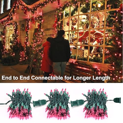 Pink Christmas Lights (300 Count)