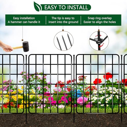 30ft x 17in Garden Fence Animal Barrier (6208 sq inches)