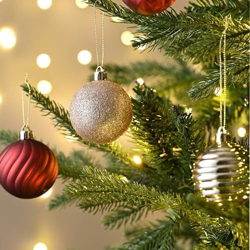 24ct Christmas Ornaments Tree Decorations Set 2.36 Inch (24 Count)