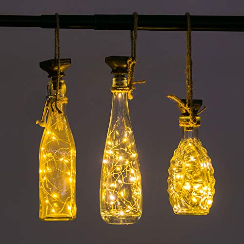 Upgraded 12 Pack Solar Wine Bottle Lights (12 Count)