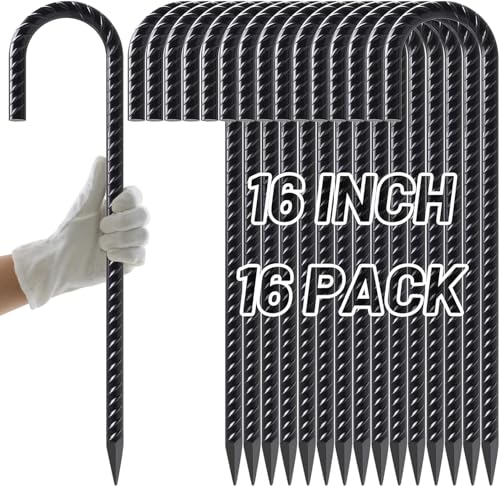 J Hook Rebar Stakes 16 Inch (16 Count)