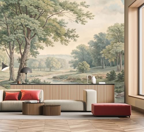 Vintage Forest Peel and Stick Wallpaper Mural for Bedroom 82"x57"