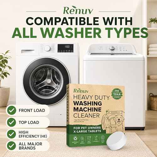 Heavy Duty Washing Machine Cleaner For Pet Owners (12 Count)