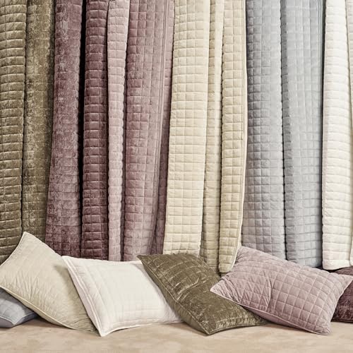 Channel Box Stitch Velvet Quilt Set