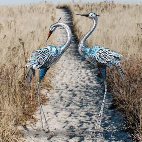 37 40Inch Outdoor Crane Garden Statues (2 Count)