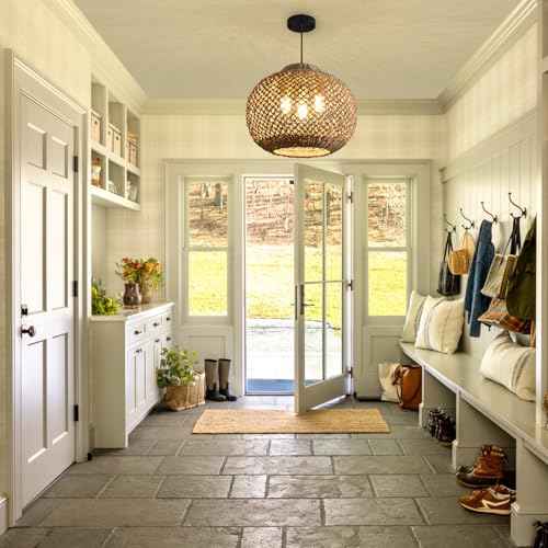 16.94”Rattan Pendant Light
