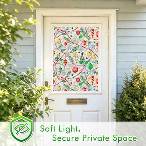 Rainbow Stained Glass Window Privacy Film