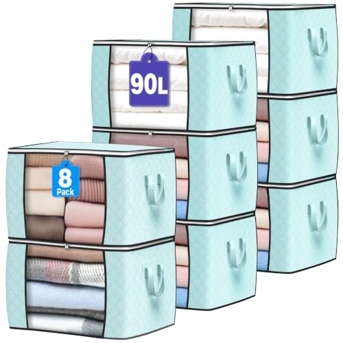 90L Large Storage Bags (8 Count)