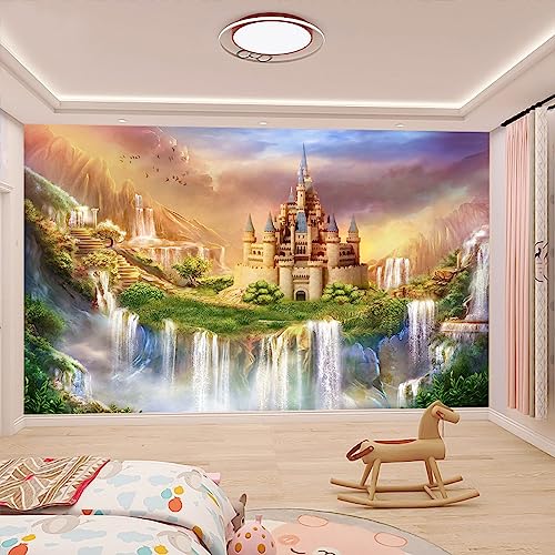 Nursery Castle Wallpaper Mural for Girl Room Bedroom