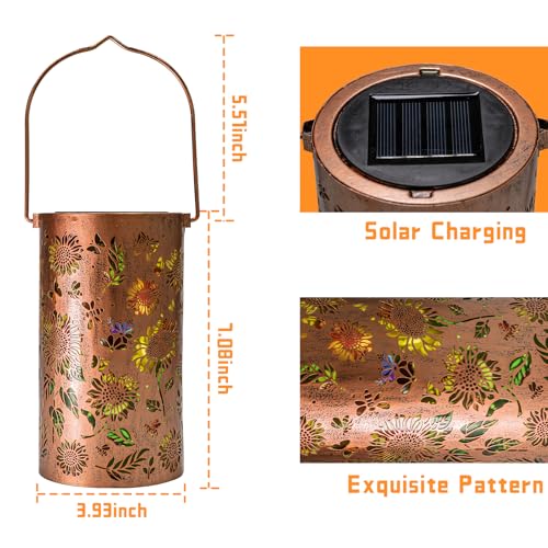 Colorful Solar Sunflower Lanterns Outdoor