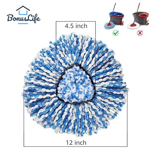 BonusLife 3 Pack Mop Head for O (8 Ounce)