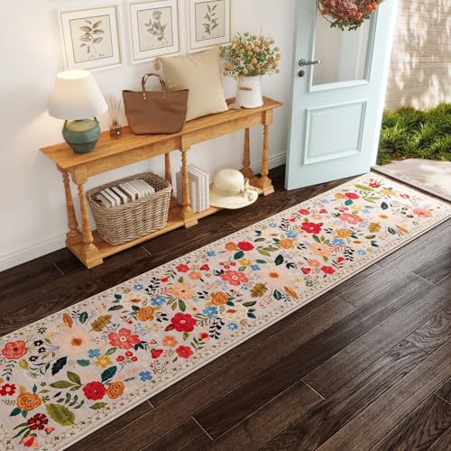 Long Hallway Runner Rug 2'7"x14' Washable (36.4 Sq Ft)