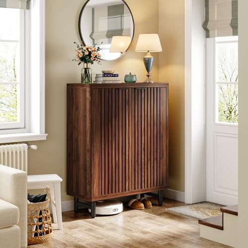 6 Tier Shoe Cabinet with Shutter Doors