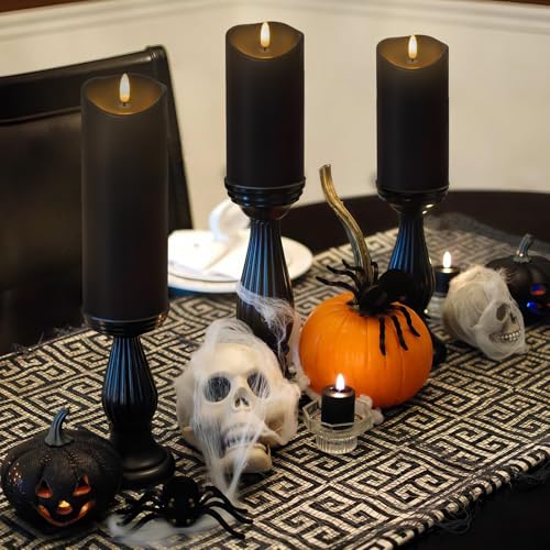 Outdoor Flameless Candles with Remote Timer (3 Count)
