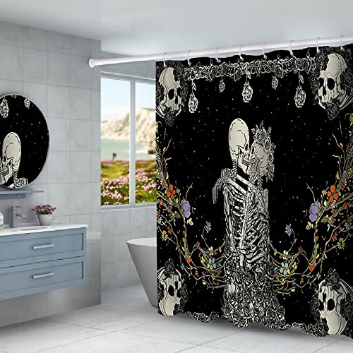 Halloween Decorations Shower Curtain Set with Non (16 Count)