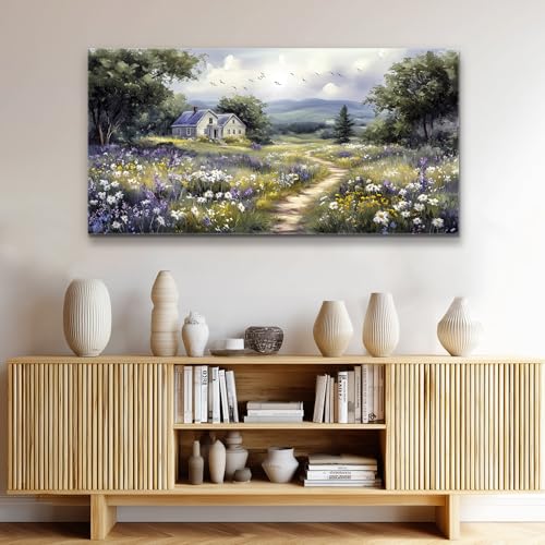 Canvas Wall Art For Living Room Wall Decor For Bedroom Office Wall Decoration Garden Painting Artwork Room Aesthetic Home Decor 20x40 In