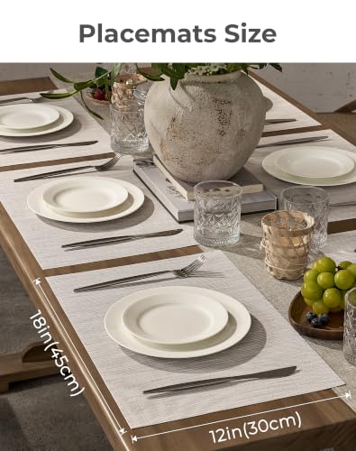 Pale Beige Placemats Set of 8 (8 Count)