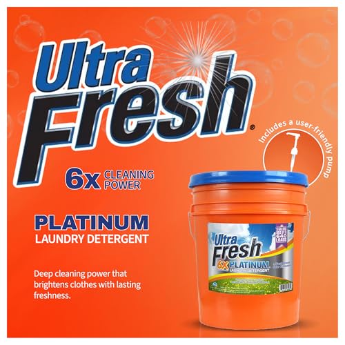 5 Gallon Liquid Laundry Detergent Washing Soap for All Machine Types (640 Fl Oz)
