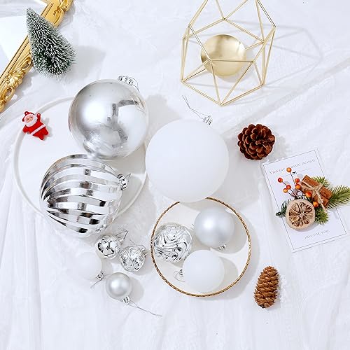 50pcs Shatterproof Christmas Ball Tree Ornaments (50 Count)