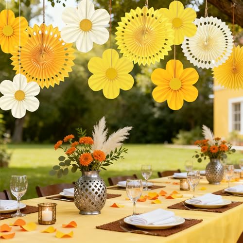 Yellow Party Decorations (12 Count)