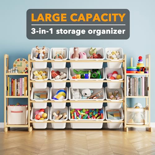 Toy Storage Organizer with 6 Shelves and 16 Bins (6 Count)