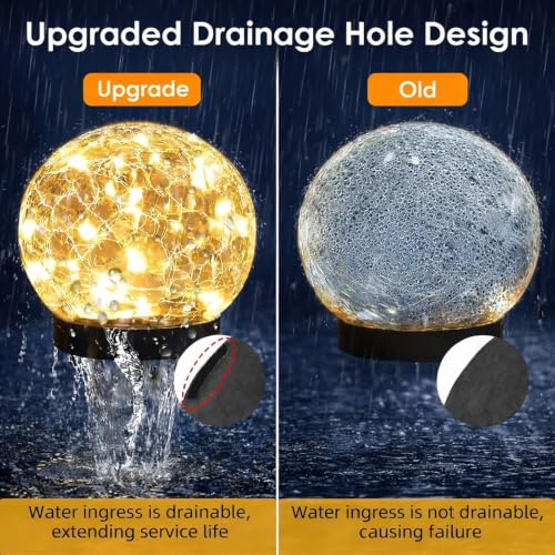 4 Pack 3.9" Solar Garden Lights Outdoor Waterproof (4 Count)