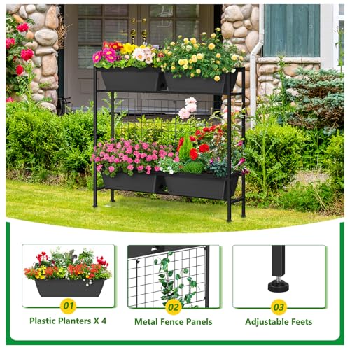 Raised Garden Beds with Legs Vertical Herb Garden Planter Indoor Outdoor