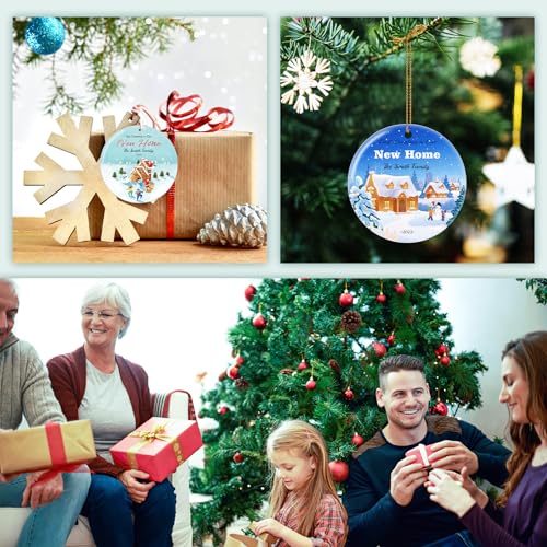 Personalized First Christmas in Our New Home Hanging Ornament 2025