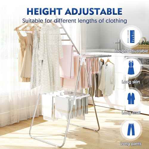 Large Stainless Steel Clothes Drying Rack