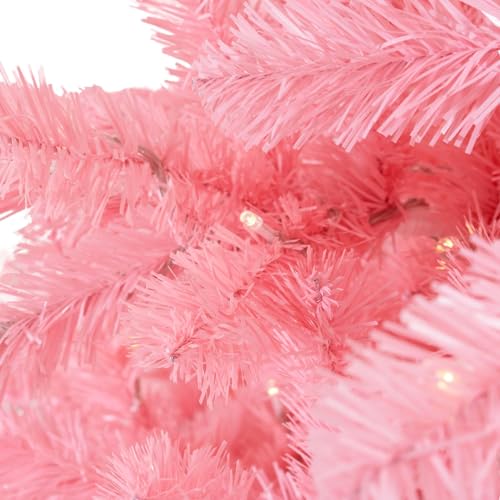 6.5ft Pink Christmas Tree with Lights