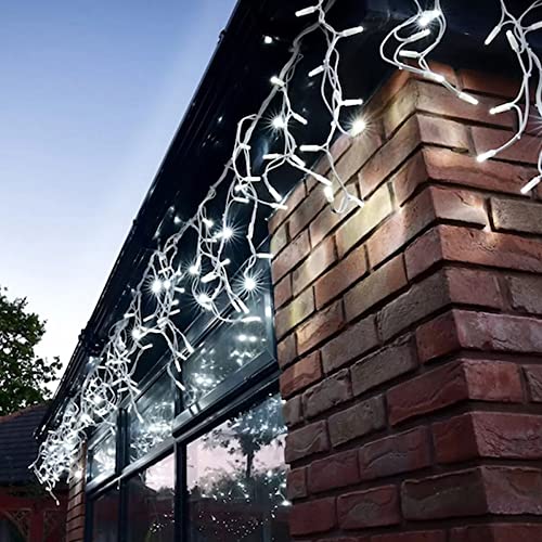 Icicle Christmas Lights Outdoor Decorations 1008 LED 98.4 FT 8 Modes LED Icicle String Light with 189 Drops