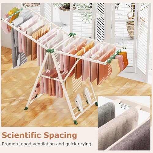Foldable Metal Clothes Drying Rack