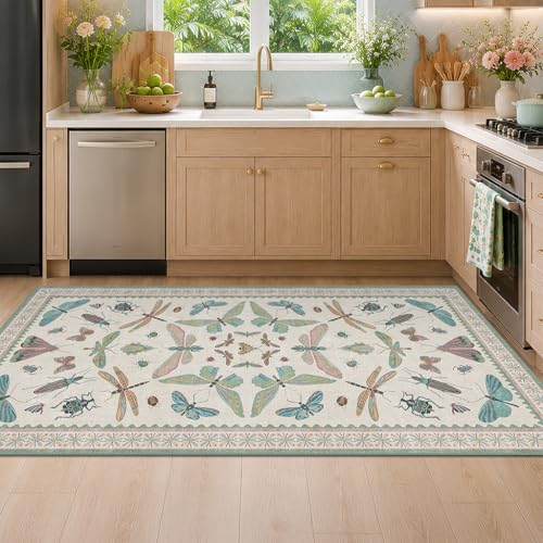 Washable 3x6 Area Rug for Kitchen (18 Sq Ft)