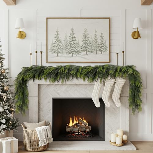 2 PCS Christmas Norfolk Pine Garland