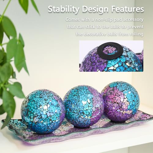 Decorative Glass Bowl Balls (4 Count)