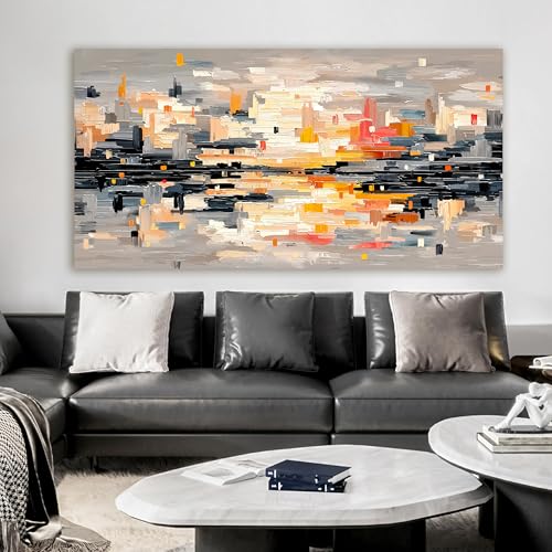 Abstract Wall Art Decor Large Wall Art for Living Room Abstract Canvas Art Wall Decor Modern Colorful Wall Art Prints Canvas Wall Art Pictures Artwork for Walls Bedroom Office Decor 29" X 58"