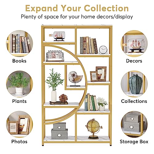 Bookshelf Industrial Etagere Bookcase (2 Count)