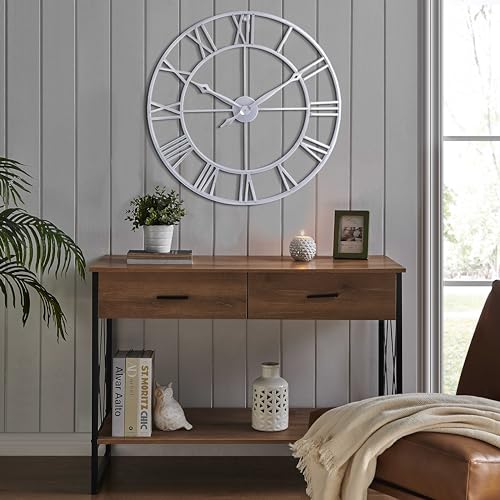 Large 30 Inch Wall Clock for Living Room Decor