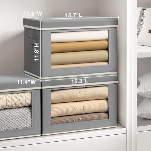 Storage Bins with Lids (3 Count)