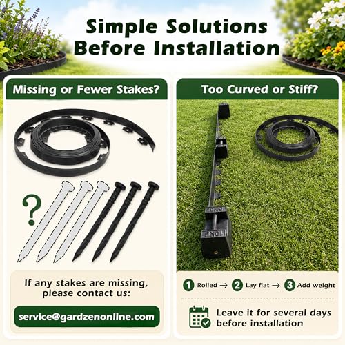 1.5" x40' Landscape Edging Kit with 40 Spikes